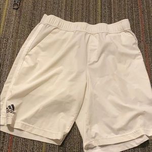 Adidas White ClimaLite Tennis Shoes Size: Large